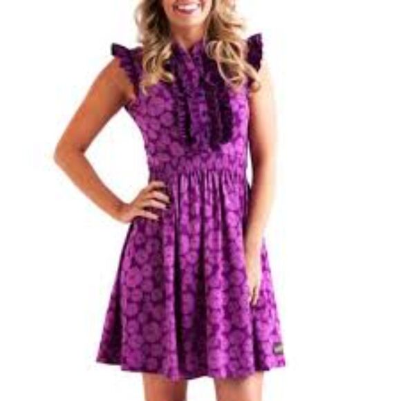 Matilda Jane Wonderful Parade Magnolia Dress Flirty Romantic Preppy Large H276 - Picture 2 of 10